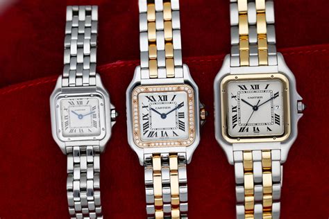 cartier panthere gold watch dupe|cartier panthere watch with diamonds.